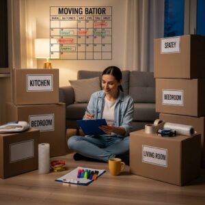 引越し前夜に慌てない！計画的な梱包作業スケジュールの組み方