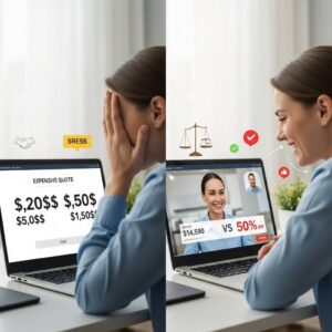 【実例あり】オンライン見積で50%安くなった！立ち会い交渉の極意とは