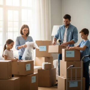 引越し梱包作業の効率化で家族の負担を最小限にする方法