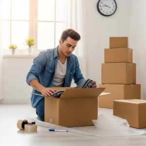 一人暮らしの引越し梱包作業を1日で終わらせるコツ